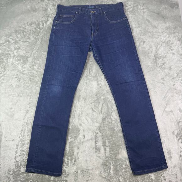 Patagonia Men's Iron Clad Blue Jeans Outdoor Hiking 34x32 - Picture 1 of 7